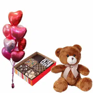 Fudgy Brownies w/Teddy Bear & Balloon