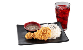 1pc Umami Fried Chicken with Red Iced Tea