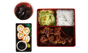 6pc Honey Chicken Teriyaki Maki Bento