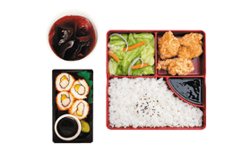 3pc Chicken Karaage Maki Bento