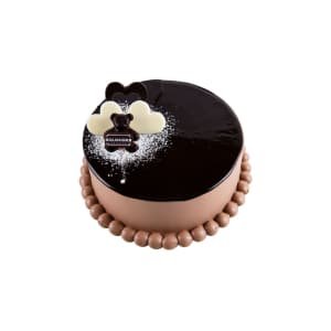 Dark Chocolate Mirror Glazed Cake