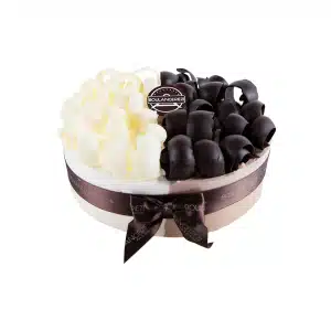 Black and White Chocolate Curls