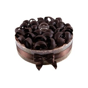Dark Chocolate Curls Cake