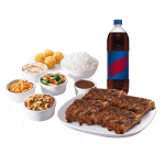 Honey Bourbon Ribs Group Meal
