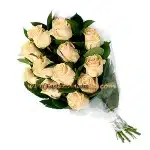 'Twelve Peach Roses Gift Wrap