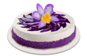Red Ribbon Ube Cake