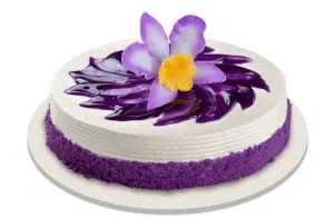 Red Ribbon Ube Cake