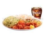 Sweet and Sour Pork Lauriat with Drink