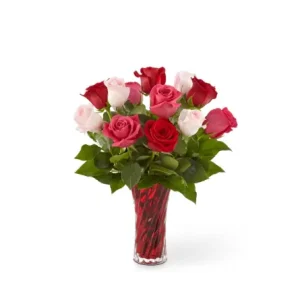 Sweetheart Roses in Vase