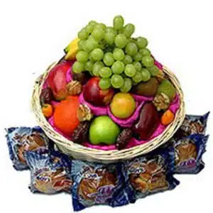 Muffin and fruit Basket