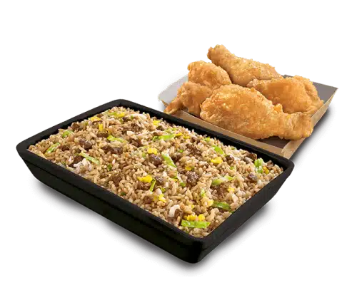 4pc Chicken-Beef Chao Fan Platter Bundle