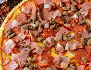 Angel's Pizza All Meat Texas BBQ