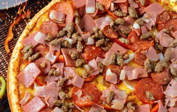 Angel's Pizza All Meat Texas BBQ