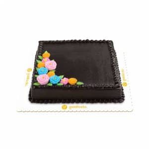 Classic Choco Pastel Blooms 12X12