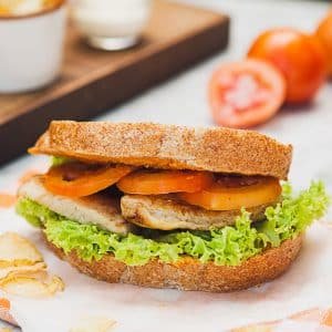 Fish & Bell Pepper Sandwich