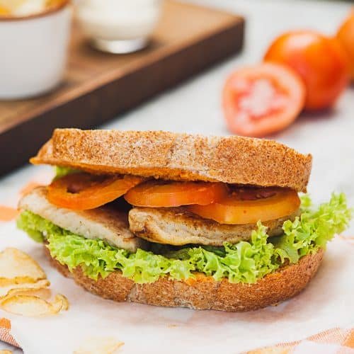 Fish & Bell Pepper Sandwich