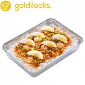 Palabok with Pork Sisig Toppings