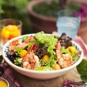 Prawn Salad with Mango Papaya Vinaigrette Sharing