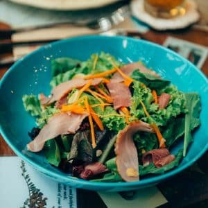 Prosciutto with Almonds, Cranberries & Balsamic Vinaigrette Sharing