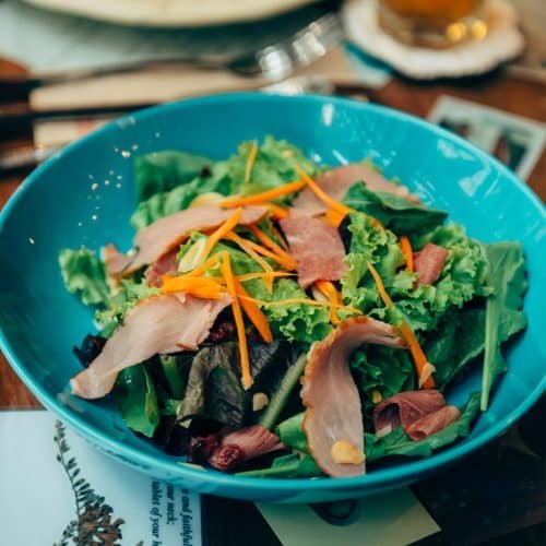 Prosciutto with Almonds, Cranberries & Balsamic Vinaigrette Sharing