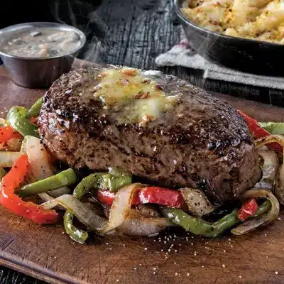 Salt and Pepper Dusted Sirloin Steak