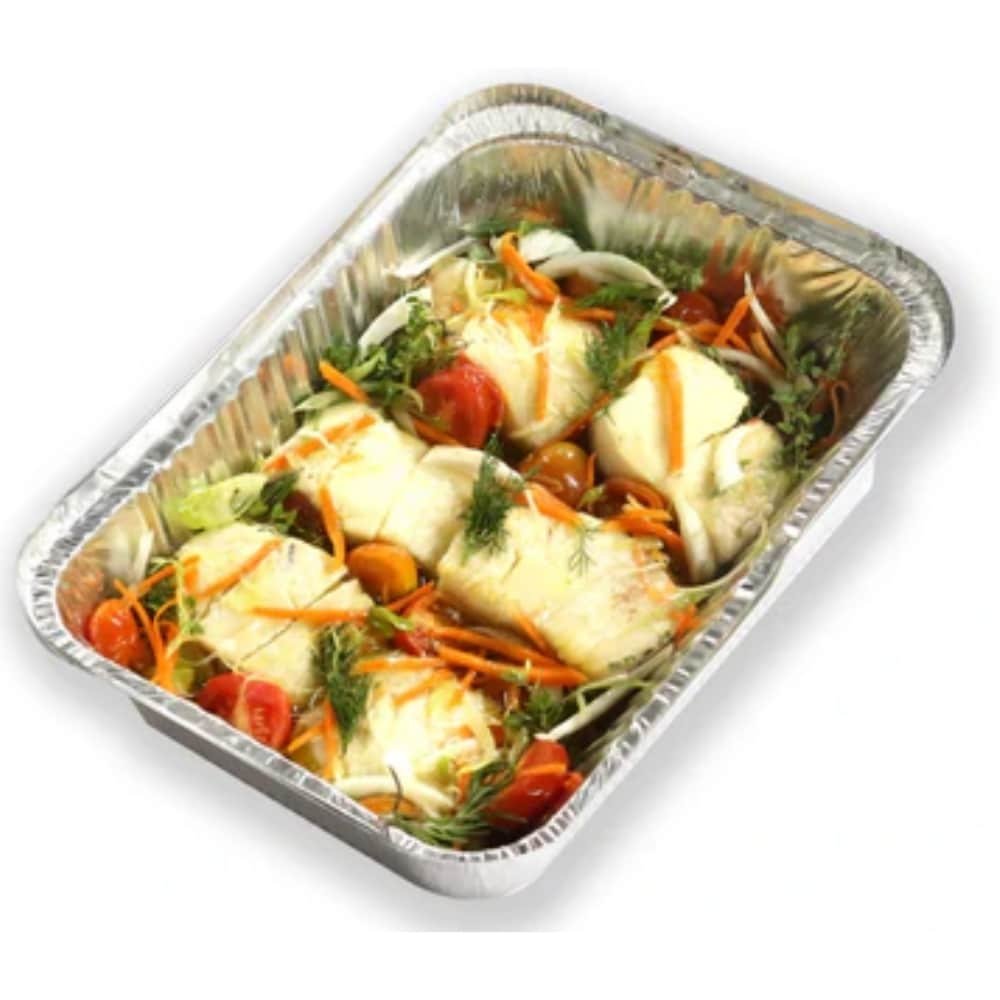 Steamed Halibut and Vegetables in Pernod 1kg